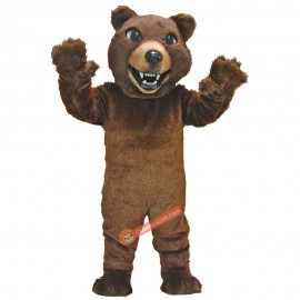 Brown Grizzly Mascot Costume, Brown Grizzly Costume