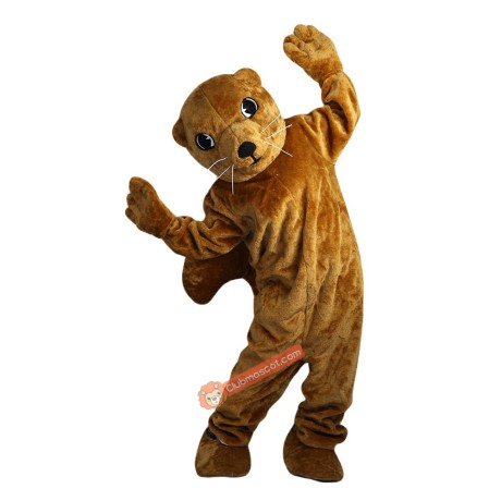 Brown Groundhog Gophers Cartoon Mascot Costume, Brown Groundhog Gophers Cartoon Costume