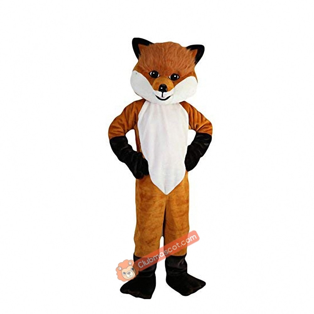 Brown Hairy Fox Mascot Costume, Brown Hairy Fox Costume