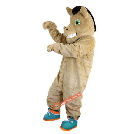 Brown Horse Cartoon Mascot Costume, Brown Horse Cartoon Costume