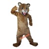 Brown Leopard Panther Cartoon Mascot Costume, Brown Leopard Panther Cartoon Costume