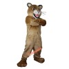 Brown Leopard Panther Cartoon Mascot Costume, Brown Leopard Panther Cartoon Costume