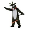 Brown Moose Elk Wapiti Deer Cartoon Mascot Costume, Brown Moose Elk Wapiti Deer Cartoon Costume