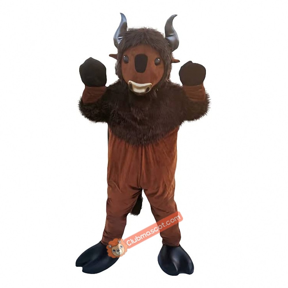 Brown Rhinoceros bull Mascot Costume, Brown Rhinoceros bull Costume