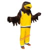 Brown Sport Eagle Cartoon Mascot Costume, Brown Sport Eagle Cartoon Costume