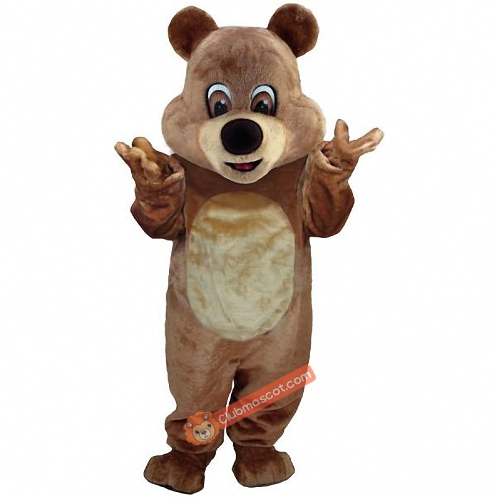 Brown Teddy Bear Lightweight Mascot Costume, Brown Teddy Bear Costume