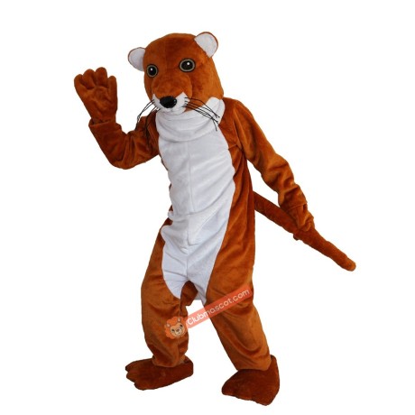 Brown Weasel Stoat Mascot Costume, Brown Weasel Stoat Costume