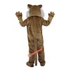 Brown Wildcat Stray Cat Hare Racoon Cartoon Mascot Costume, Brown Wildcat Stray Cat Hare Racoon Cartoon Costume