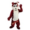 Brown Wolf Dog Cartoon Mascot Costume, Brown Wolf Dog Cartoon Costume