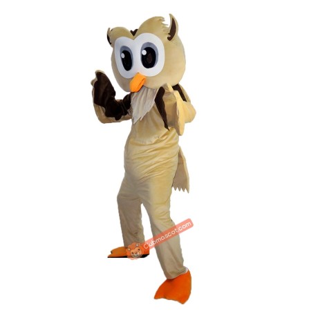 Brown owl Mascot Costume, Brown owl Costume