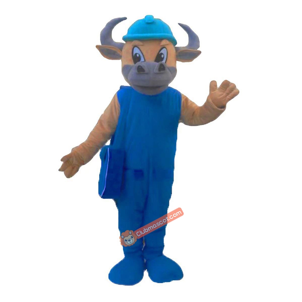 Bull Cartoon Mascot Costume, Bull Cartoon Costume