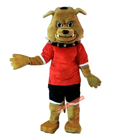 Bulldog Mascot Cartoon Mascot Costume, Bulldog Mascot Cartoon Costume