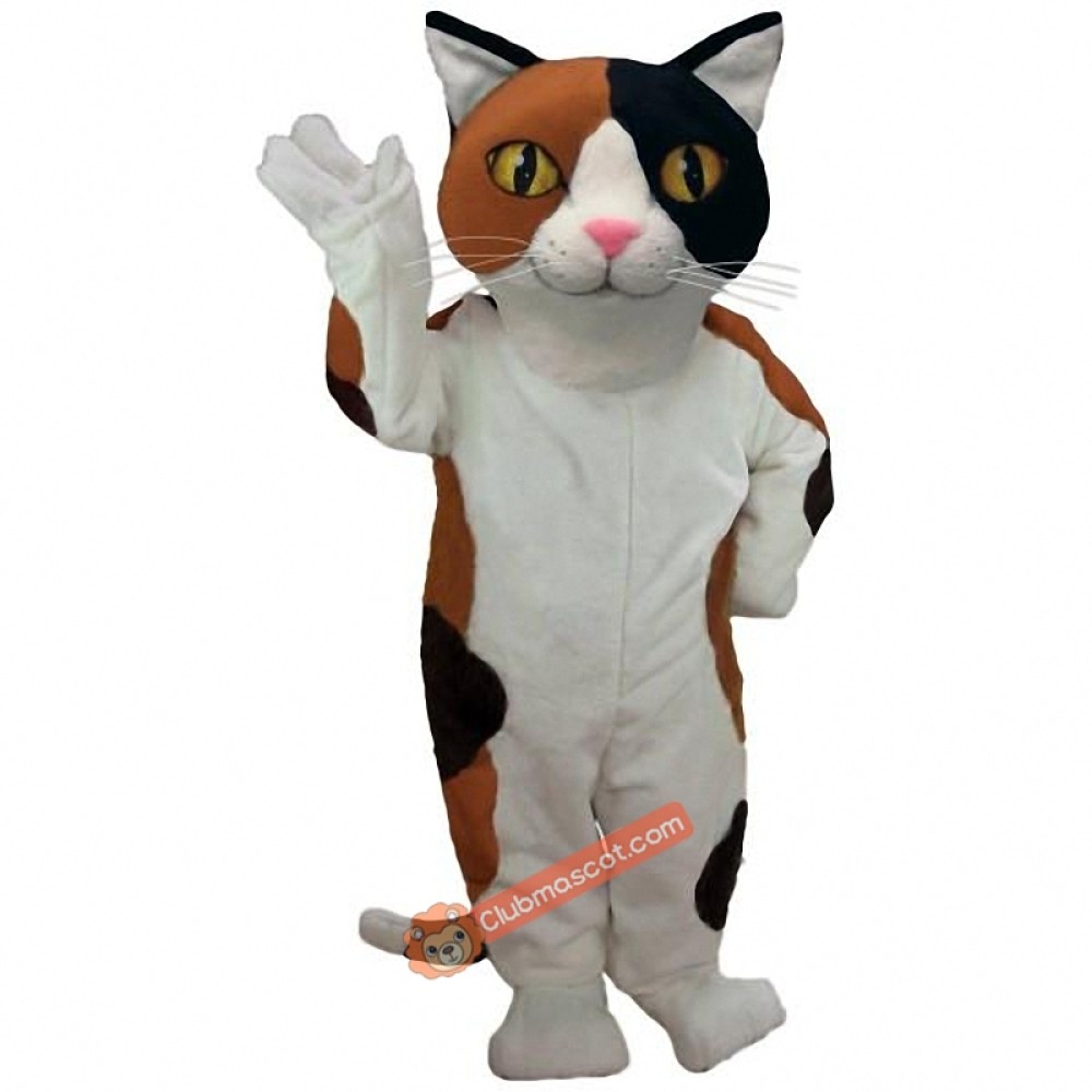 Calico Cat Mascot Costume, Calico Cat Costume