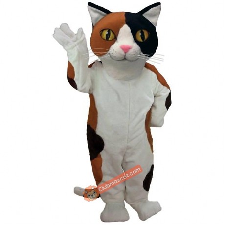 Calico Cat Mascot Costume, Calico Cat Costume