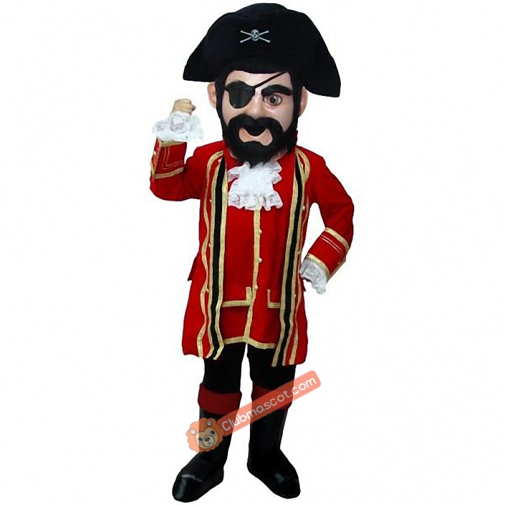 Captain Jack Lightweight Mascot Costume, Captain Jack Costume