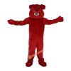 Cartoon Red Bulldog Fierce Vicious Dog Mascot Costume, Cartoon Red Bulldog Fierce Vicious Dog Costume