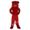 Cartoon Red Bulldog Fierce Vicious Dog Mascot Costume, Cartoon Red Bulldog Fierce Vicious Dog Costume