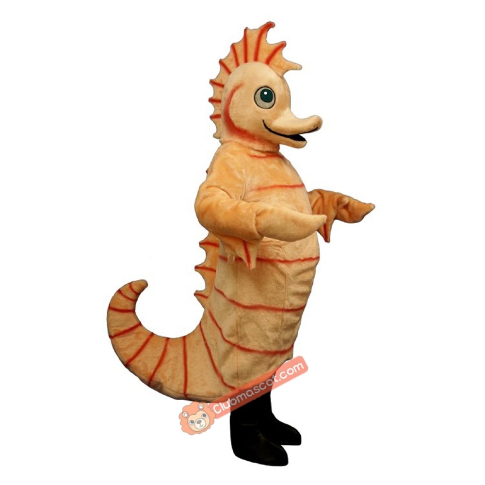 Cartoon Seahorse Mascot Costume, Cartoon Seahorse Costume