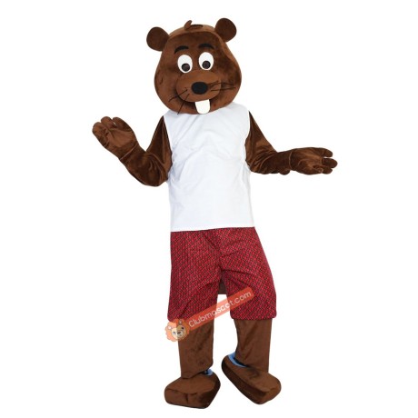 Castor Fiber Beaver Mascot Costume, Castor Fiber Beaver Costume