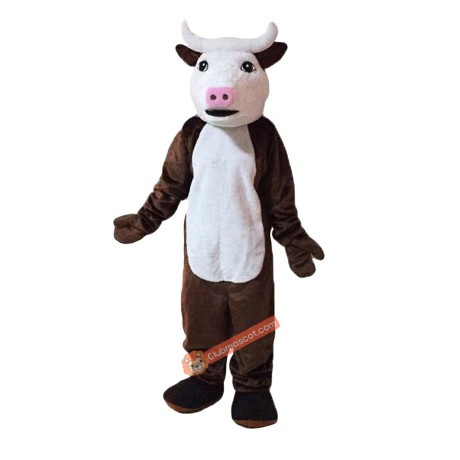 Cattle Cow Bull Cartoon Mascot Costume, Cattle Cow Bull Cartoon Costume