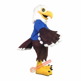 Charm Eagle Mascot Costume, Charm Eagle Costume