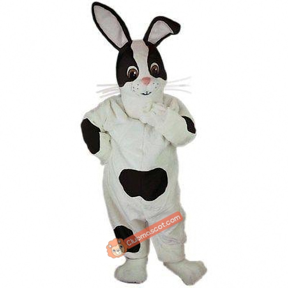 Checkered Rabbit Mascot Costume, Checkered Rabbit Costume