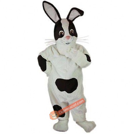 Checkered Rabbit Mascot Costume, Checkered Rabbit Costume