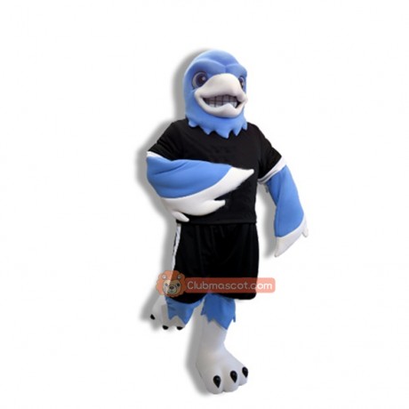 Blue College Falcon Mascot Costume