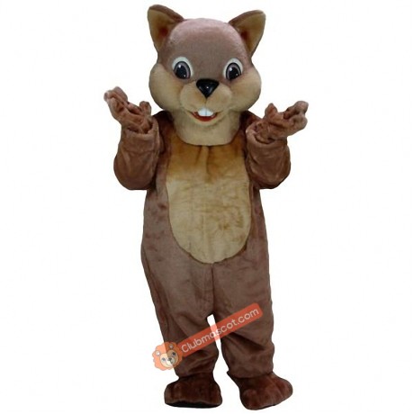 Chipper Chipmunk Mascot Costume, Chipper Chipmunk Costume