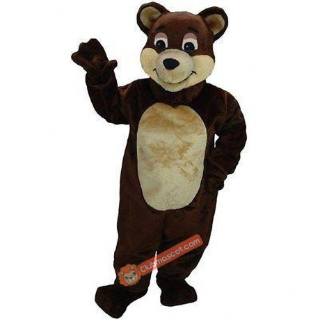 Chocolate Bear Mascot Costume, Chocolate Bear Costume