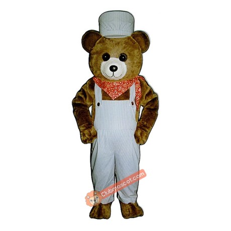 Choo-choo Bear Mascot Costume, Choo-choo Bear Costume