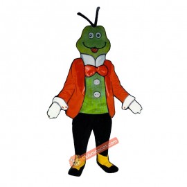 Christopher Cricket Mascot Costume, Christopher Cricket Costume