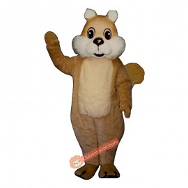 Chubby Squirrel Mascot Costume, Chubby Squirrel Costume