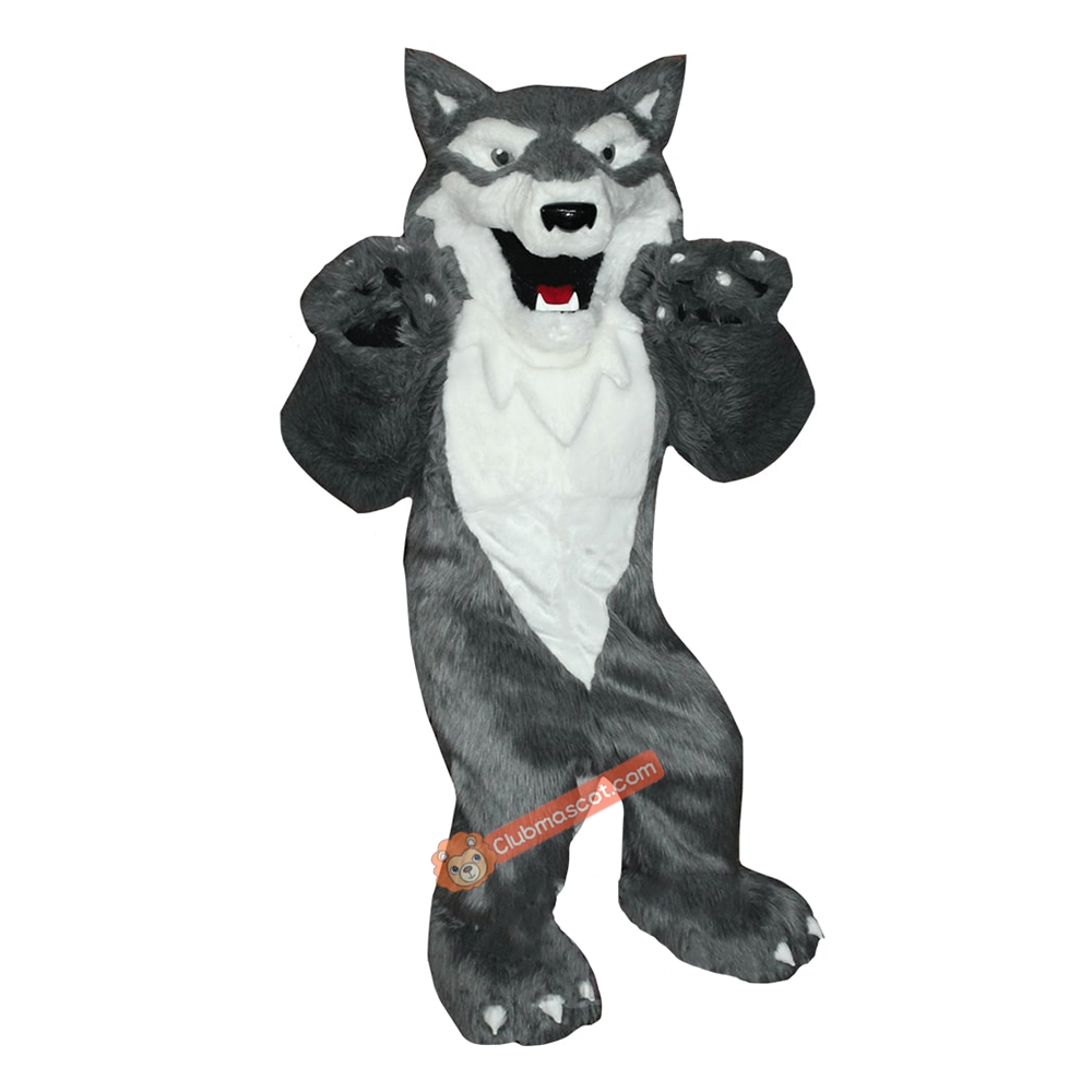 Clermont Wolf Mascot Costume, Clermont Wolf Costume