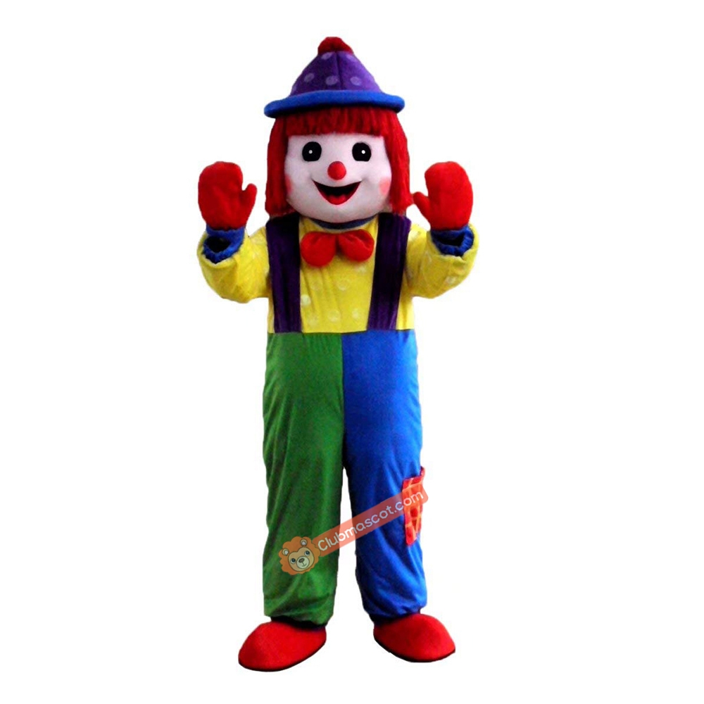 Clown Cartoon Mascot Costume, Clown Cartoon Costume