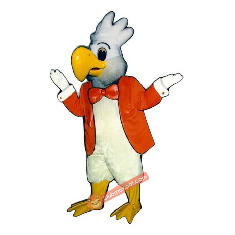 Cockatoo Jacket & Bowtie Mascot Costume, Cockatoo Jacket & Bowtie Costume