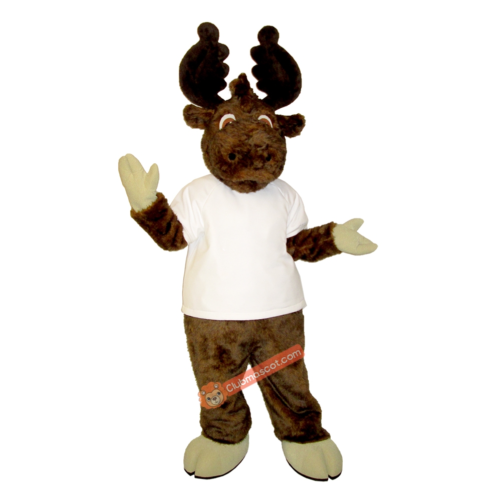 College College Moose Mascot Costume, College College Moose Costume