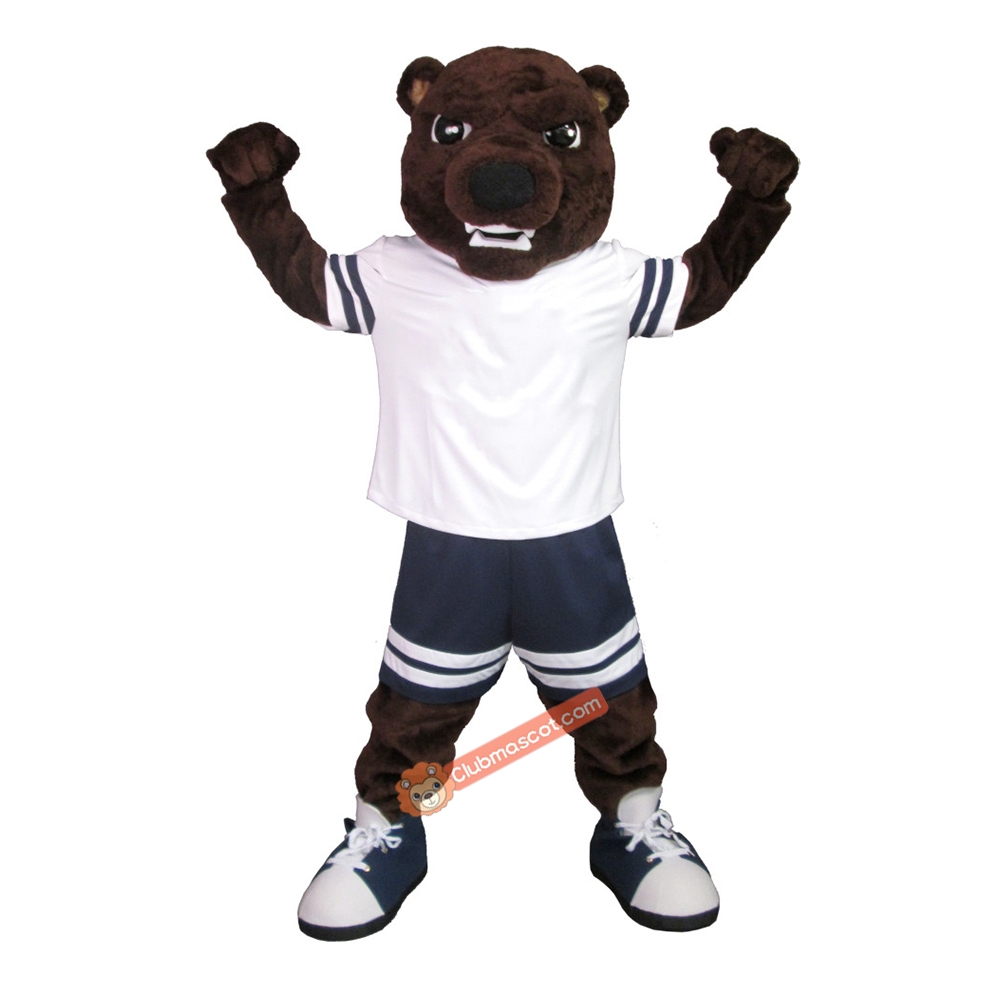 College Ferocious Bear Mascot Costume, College Ferocious Bear Costume