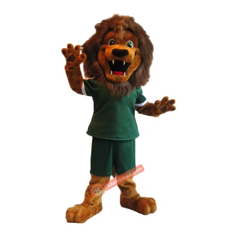 College Ferocious Handsome Lion Mascot Costume, College Ferocious Handsome Lion Costume