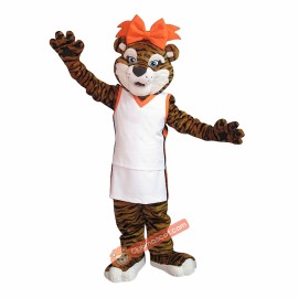 College Girl Tiger Mascot Costume, College Girl Tiger Costume