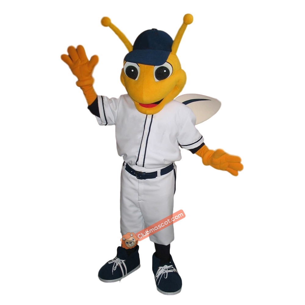 College Handsome Bee Mascot Costume, College Handsome Bee Costume