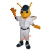 College Handsome Bee Mascot Costume, College Handsome Bee Costume