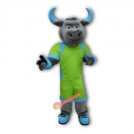 College Handsome Bull Mascot Costume, College Handsome Bull Costume