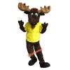 College Handsome Moose Mascot Costume, College Handsome Moose Costume