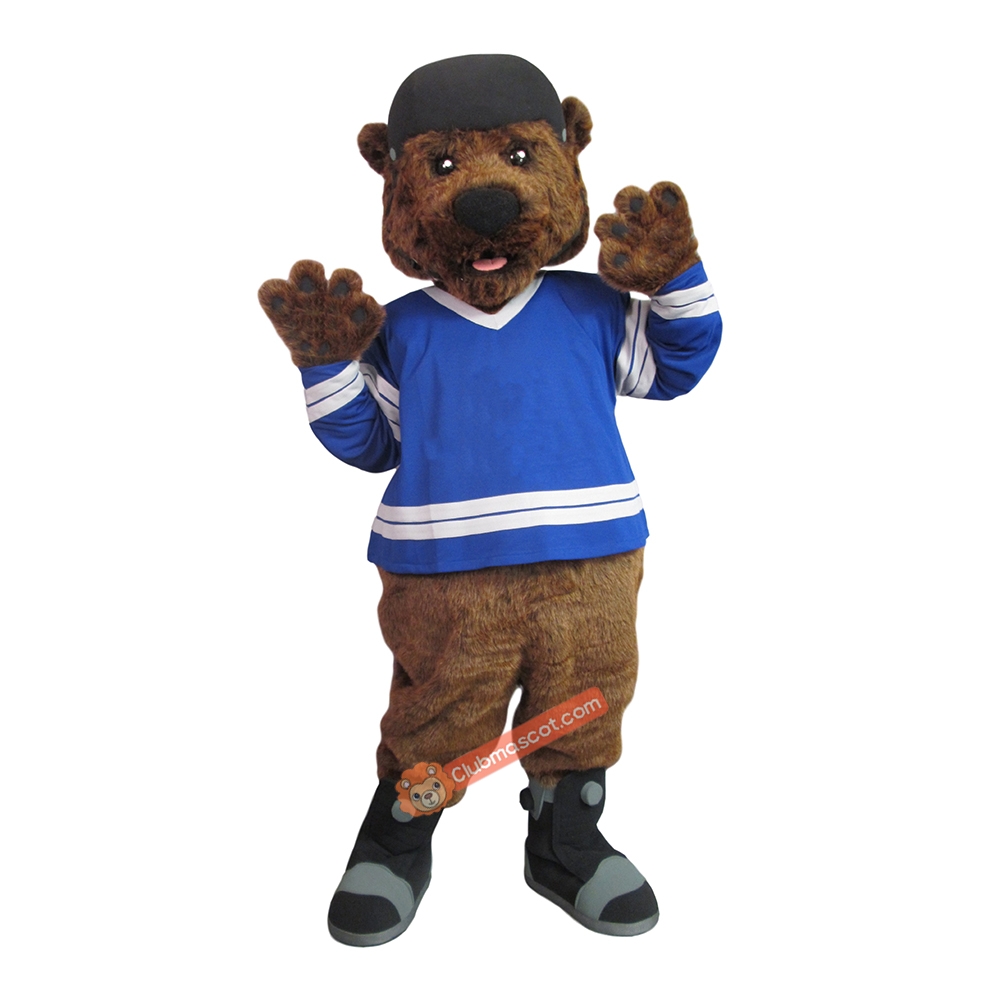 College Hockey Bear Mascot Costume, College Hockey Bear Costume