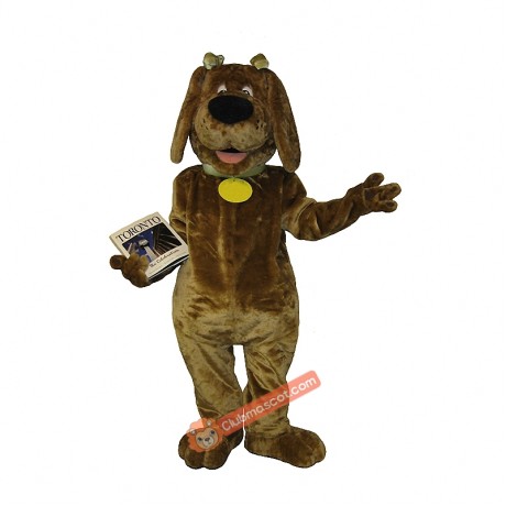 College Libby Dog Mascot Costume, College Libby Dog Costume