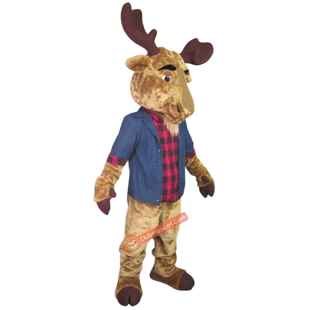 College Moose Mascot Costume, College Moose Costume