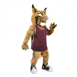 College Power Wildcat Mascot Costume, College Power Wildcat Costume