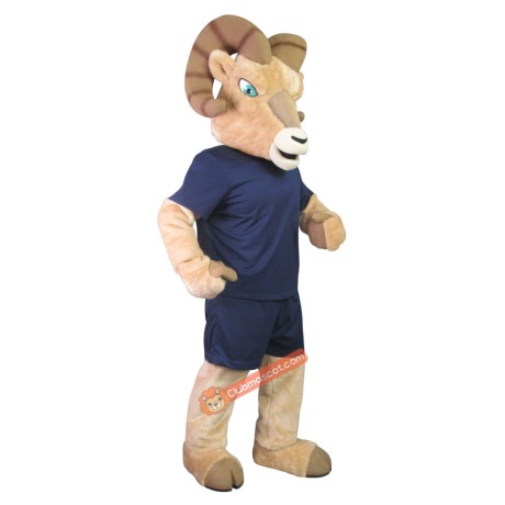 College Ram Mascot Costume, College Ram Costume