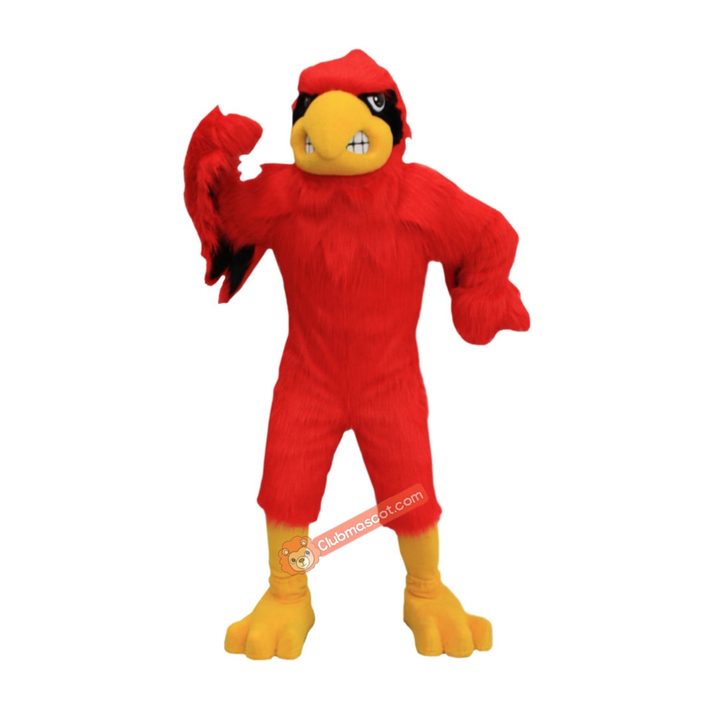 College Red Hawk Mascot Costume, College Red Hawk Costume